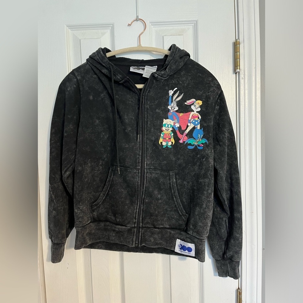 Looney Tunes DC Comics Womens Full Zip Up Hoodie